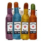 WaowPets Animal Products Bottle Toy, Köpek Oyuncağı, Kedi Oyuncağı, Peluş Oyuncak (Lila - Turkuaz - Sarı - Kahverengi)
