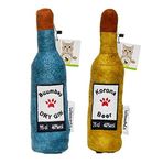 WaowPets Animal Products Bottle Toy, Köpek Oyuncağı, Kedi Oyuncağı, Peluş Oyuncak (Turkuaz - Sarı)