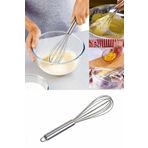 WAPPA Paslanmaz Çelik Pratik Yumurta Sos Karıştırıcı Çırpma Teli 25 Cm Çırpıcı