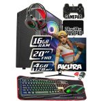 Warbox Akura İ5 3350P 16Gb Ram 256Gb Ssd 250Gb Hdd R7 240-4Gb E.kartı 20" Monitör Gaming Takım Pc
