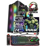 Warbox Hulk Gt740 Ddr5 Ekran Kartı Xeon X5650 16Gb Ram 256Gb Ssd 250Gb Hdd 24" Monitör Gaming Pc Outlet