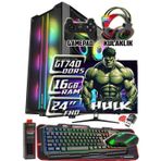 WarboX HULK GT740 DDR5 Ekran Kartı Xeon X5650 16gb Ram 256gb Ssd 250gb Hdd 24" Monitör Gaming Takım Bilgisayar