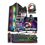 WARBOX KAPTAN 24" Monitör Xeon X5650 16gb Ram 256gb Ssd 250gb Hdd Rx580 8gb DDR5 E.kartı Gaming Takım PC