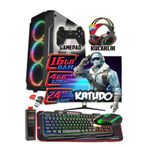 WARBOX KATUDO 22" Monitör i3 6100 16gb Ddr4 Ram 256gb Ssd 250gb Hdd R7 240-4gb E.kartı Gaming Takım PC