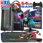 Warbox Monkey Xeon X5650 16Gb Ram 256Gb Ssd 250Gb Hdd Rx580 Ddr5 8Gb E.kartı 24" Monitör Gaming Pc Outlet