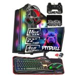 Warbox Pitbull X5650 İşlemci 16Gb Ram 256Gb Ssd R7 240-4Gb E.kartı 22" Monitör Gaming Takım Pc Outlet