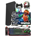 Warbox Samsa İ5 4570S 16Gb Ram 256Gb Ssd 250Gb Hdd R7 240-4Gb E.kartı 22" Monitör Gaming Takım Pc