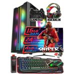 Warbox Sniper 24" Monitör İ5 3350P 16Gb Ram 256Gb Ssd 250Gb Hdd R7 240-4Gb E.kartı Gaming Takım Pc Outlet