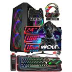Warbox Wolf 24" 180Hz Monitör Xeon X5650 16Gb Ram 256Gb Ssd 250Gb Hdd R7 240-4Gb E.kartı Gaming Pc Outlet