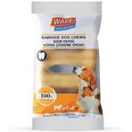 Warf 100 gr 4'lü Naturel Sığır Derisi Köpek Ödül Kemiği