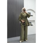 Warga BELİ LASTİKLİ KİMONALI TESETTÜR TAKIM