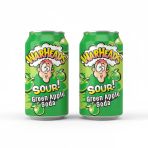 Warheads Sour Green Apple Soda - Ekşi Elma Aromalı Gazlı Içecek 330ML (2 Adet)