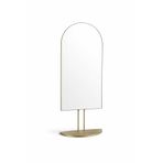 Warm Design Antik Altın Metal Çerçeveli Raflı Duvar Aynası Antik Altın
