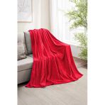 Warm Embrase Kırmızı Çift Kişilik Peluş Battaniye