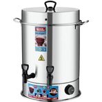 Warm Wasser Semaver 2200 W 22 lt Su Isıtma Kapasiteli 250 Bardak Çelik Çay Otomatı