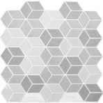 Warmhm 1 Sayfa Kiremit Çıkartmaları Mutfak Için Backsplash Üzerine Yapıştırın Banyo Çıkartması Backsplash'i Soyun Ve Yapıştırın Fayans 3 Boyutlu Epoksi Yer Karoları Çıkarılabilir