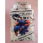 Warner Bros SUPERMAN Pamuk Tek Kişilik Yatak Örtüsü Seti - Renkli - 175 x 240 cm