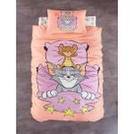 Warner Bros Tom And Jerry Pamuk Tek Kişilik Nevresim Takımı - 160 x 220 cm - Renkli