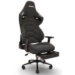 Warrior Kratos Jet Black - Ayak Uzatmalı Profesyonel Bilgisayar Sandalyesi