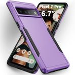 Warsia Google Pixel 7 Pro Kılıf, Pixel 7 Pro Telefon Kılıfı [Askeri Sınıf Düşme Test] Ağır Hizmet Sert Dayanıklı Darbeye Dayanıklı Koruyucu Kılıf, Google Pixel 7 Pro 6,7 inç için, Mor