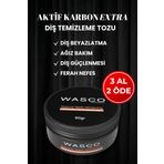 wasco Aktif Karbon Diş Temizleme Tozu 50 Gr Extra Beyazlatıcı Diş Tozu + Nane
