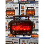 Washa FP-2393-S Epe Şömineli Nostaljik Radyo - Kahverengi