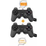 WASHA İkili Tek Usb Kablolu Çift Motor Titreşimli Joystick Gamepad Oyun Kolu Konsolu Bilgisayar Laptop