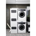 Washbox Banyo Kirli Sepetli Çamaşır Makinası Dolabı ve Kurutma Makinası Dolabı Beyaz