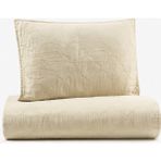 Washed Linen Kapitone 2'li Yastık Kılıfı Bej 50 x 70 - 50x70
