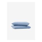 Washed Linen Keten Yastık Kılıfı 2'li Açık Mavi 50x70