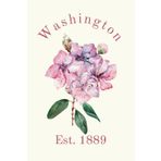 Washington State Flower, Coast Rhododendron (Rhododendron macrophyllum) Journal, Notebook, Gift for Nature Lovers, Girls, Teens, Young Adults, Women: 120 white lined pages, 6"x9"