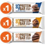 WaspCo Bitter Çikolata Kaplı Protein Bar 36g X 3 Adet (3 ÇEŞİT)