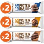 WaspCo Bitter Çikolata Kaplı Protein Bar 36gr x 6 Adet (3 Çeşit)