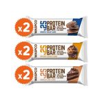 Waspco Bitter Çikolata Kaplı Protein Bar Karma Kutu 36G x 6 Adet 3 Çeşit