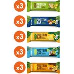 Waspco Yüksek Protein Bar Karma Kutu 50 G - 5 Çeşit - 15 Adet