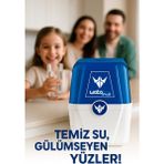 Watalina Flora Pompalı 2,2 Galon (8 Litre) Tezgah Altı Su Arıtma Cihazı - Beyaz - Mavi
