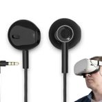 WATCENDY Noise-Isolating in-Ear Headset,VR Gaming Headphones Customized for Oculus Quest 2 VR Headset (Black)