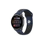 Watch 20mm Spor Delikli Kordon (saat Değildir) - Lacivert-siyah