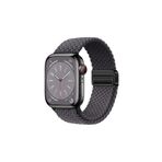 Watch 42mm 44mm 45mm 49mm 12345678 Se Ultra /2 Uyumlu Flexi Magnet Kordon (Güçlü Mıknatıs) Koyu Gri