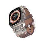 Watch 42Mm Uyumlu Krd-114 Metal Baslikli Suni Deri Kordon