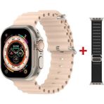 Watch 8 Ultra Bej Akıllı Saat Iphone ve Android Tüm Telefonlara Uyumlu - 35 - 48 mm - Alaska Mavi