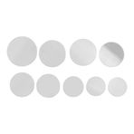 Watch Cam Yedek Safir Kristal Cam Şeffaf Net Saat Lens Cam Beher Kapak İzle için Profesyonel Bakım Aracı 23.6mm ila 37.6mm çapında 1.2mm kalınlık 9 PCS