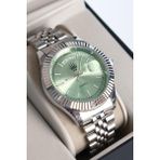 Watch of Royal Lumen Romanum Silver Yeşil Kol Saati