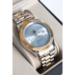 Watch of Royal Valentor Silver Gold Mavi Kol Saati