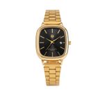 Watch Of Royal Valenza Kadın Classic Time Gold Black Kol Saati