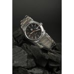 Watch of Royal Vortex Silver Black Çelik Kol Saati - Gümüş