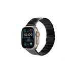 Watch Paslanmaz Mıknatıslı Baklalı Çelik Metal Saat Kordonu 38 40 41mm Uyumlu Siyah Renkli