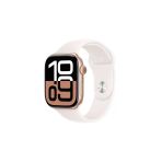 Watch Series 10 Gps + Cellular 46Mm Roze Altın Alüminyum Kasa + Bulut Pembesi Spor Kordon - M/L