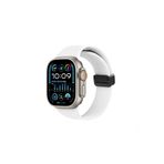 Watch Silikon Mıknatıslı Şık Sade Görünüm 38 40 41mm Uyumlu Saat Kordonu Beyaz