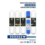 Water Global 5’li Inline Filtre Seti + 100 GPD Membran-Bağlantı Dirsekleri Hediyeli (Üreticiden)